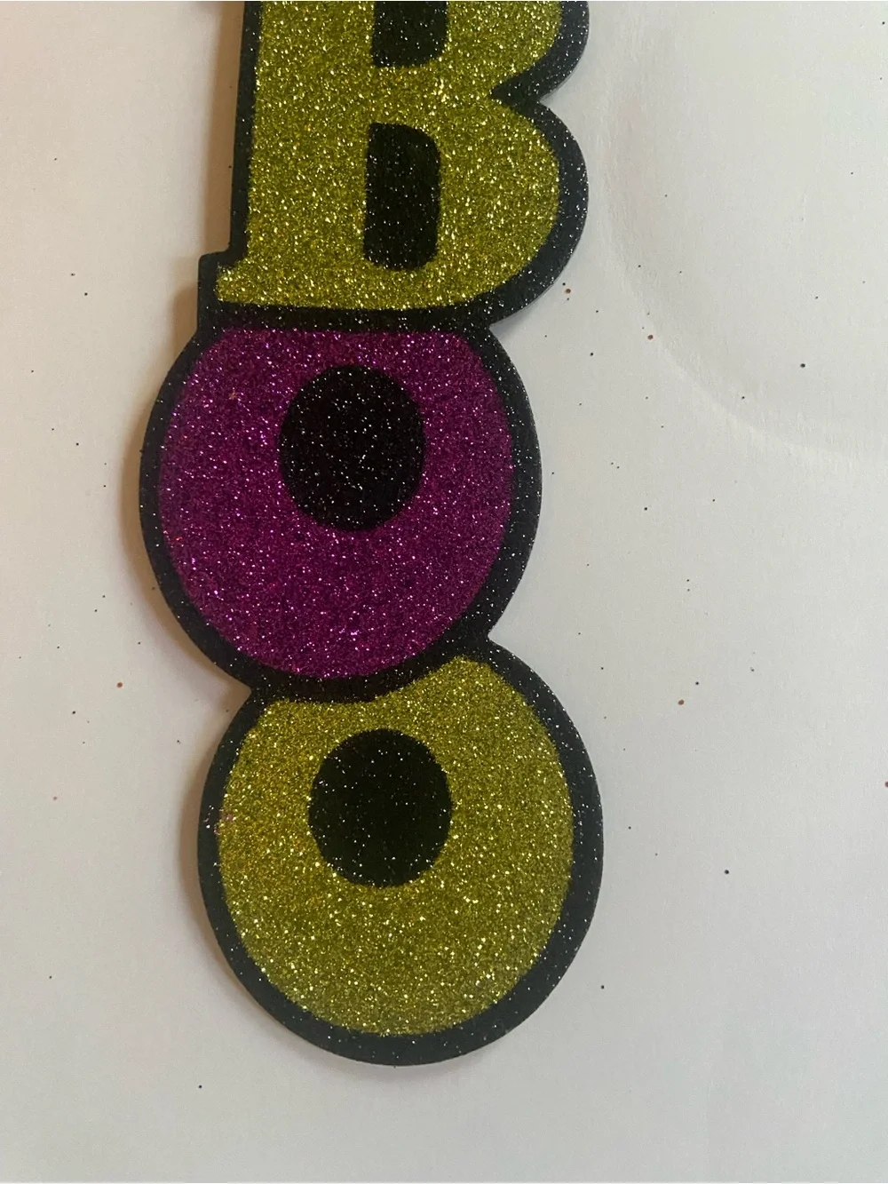 Unlisted Purple & Gold Glitter 'BOO' Spider Wall Hanging